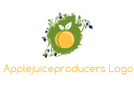 peach and grape icon