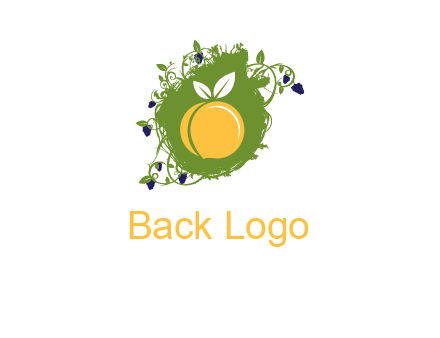 peach and grape icon