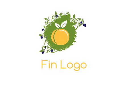 peach and grape icon