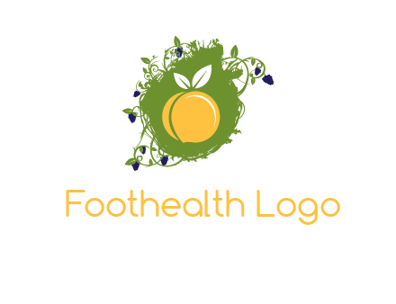 peach and grape icon