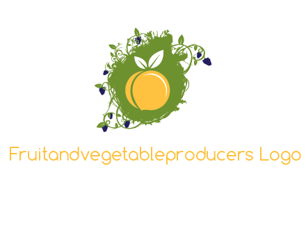 peach and grape icon
