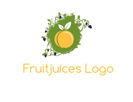 peach and grape icon
