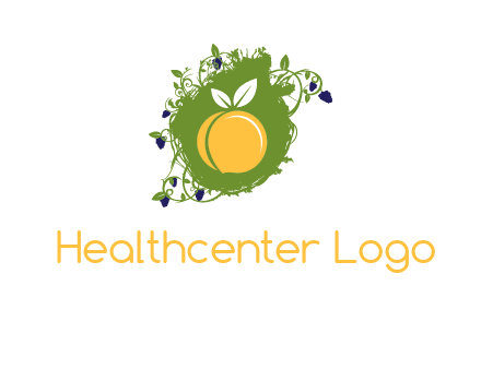 peach and grape icon