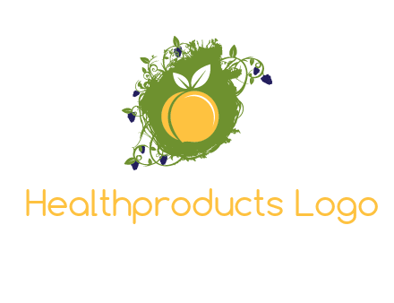 peach and grape icon