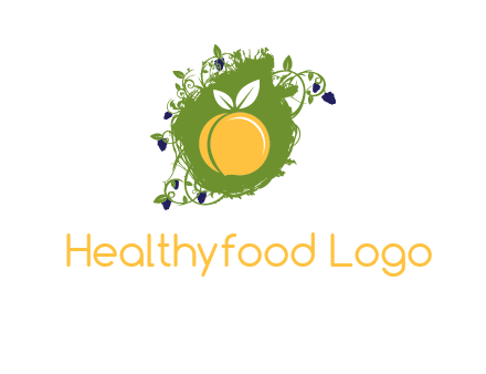 peach and grape icon