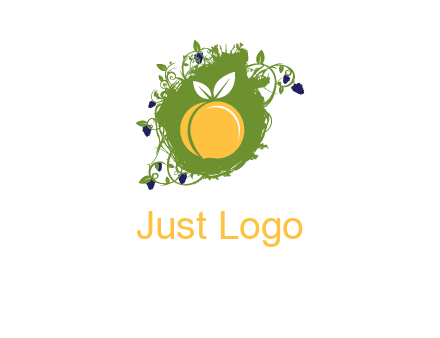 peach and grape icon