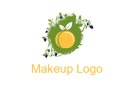 peach and grape icon