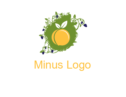 peach and grape icon