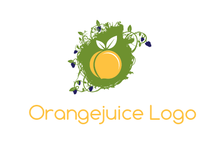 peach and grape icon