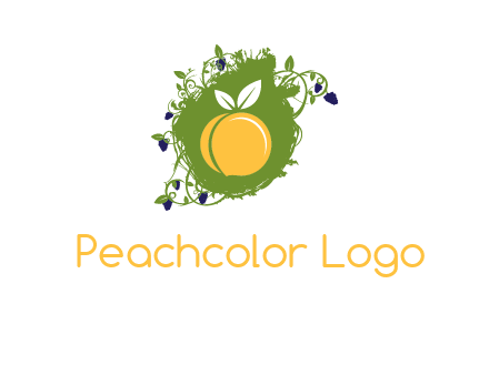 peach and grape icon
