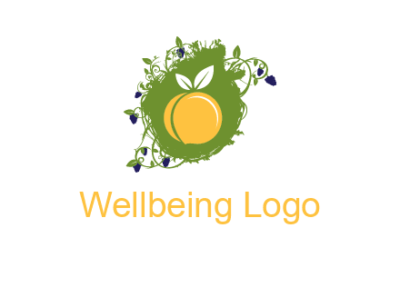 peach and grape icon