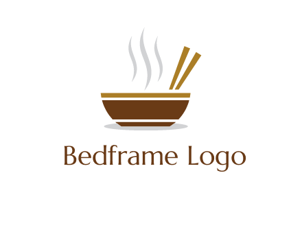 bowl and chopsticks logo