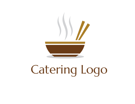 bowl and chopsticks logo