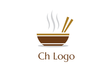 bowl and chopsticks logo
