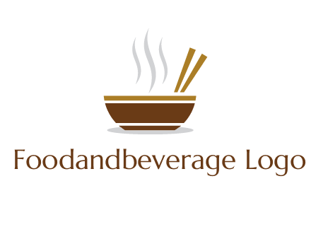 bowl and chopsticks logo