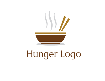 bowl and chopsticks logo