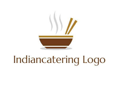 bowl and chopsticks logo
