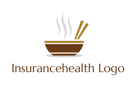 bowl and chopsticks logo