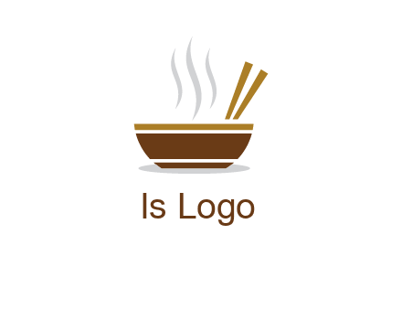 bowl and chopsticks logo