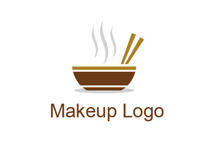 bowl and chopsticks logo
