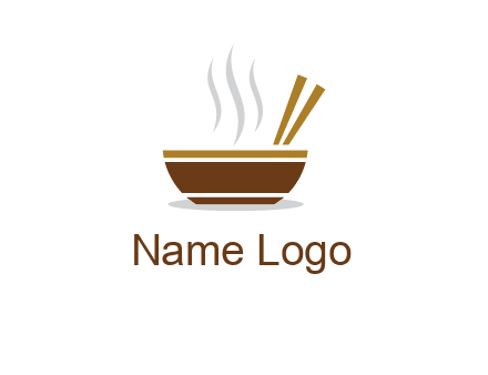 bowl and chopsticks logo