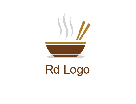 bowl and chopsticks logo