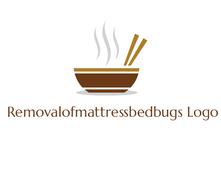 bowl and chopsticks logo