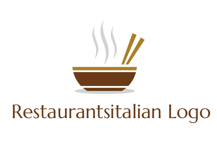 bowl and chopsticks logo