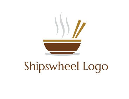 bowl and chopsticks logo