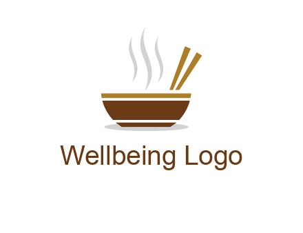 bowl and chopsticks logo