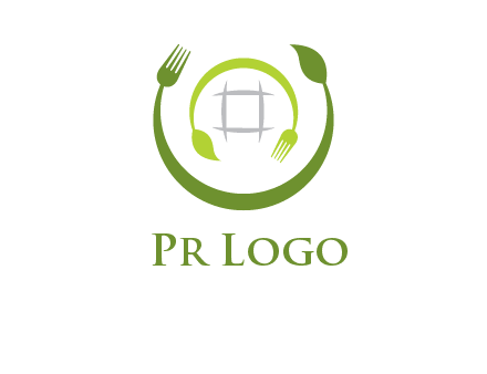 leaf and fork logo