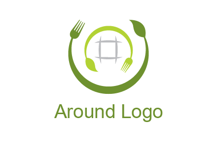 leaf and fork logo