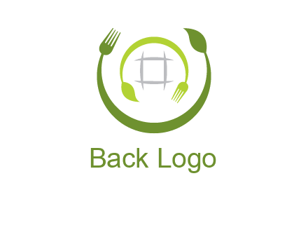 leaf and fork logo