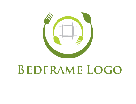 leaf and fork logo