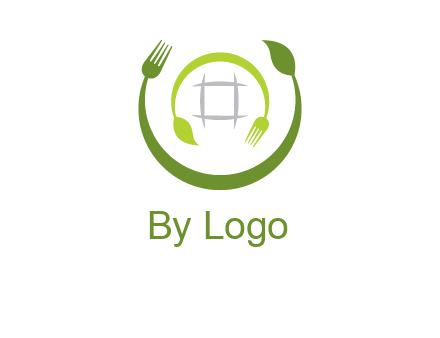 leaf and fork logo