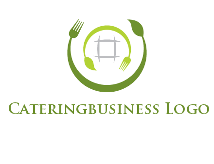 leaf and fork logo