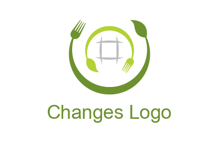 leaf and fork logo
