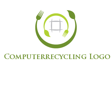 leaf and fork logo