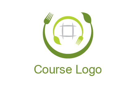 leaf and fork logo