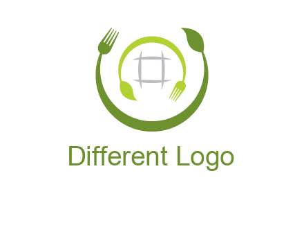 leaf and fork logo