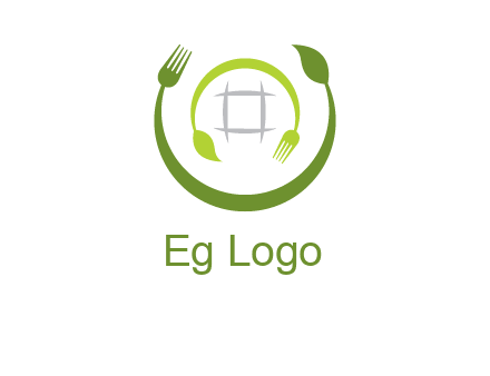 leaf and fork logo