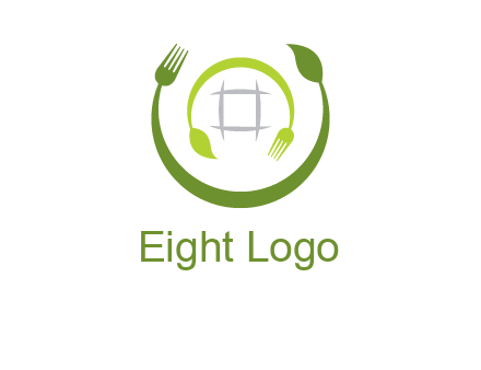 leaf and fork logo