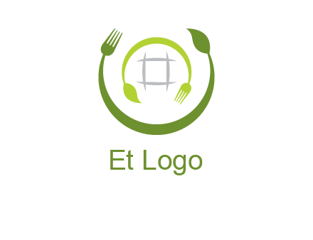 leaf and fork logo