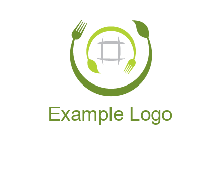 leaf and fork logo