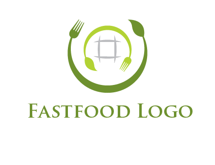 leaf and fork logo