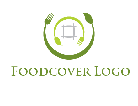 leaf and fork logo