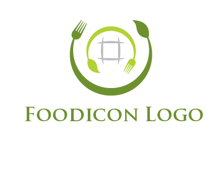 leaf and fork logo