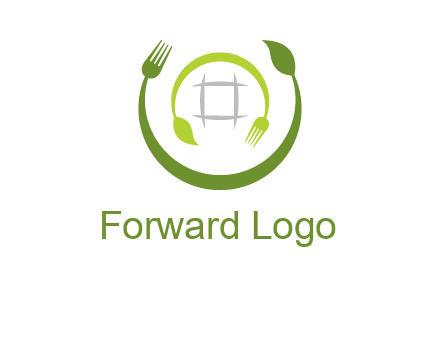 leaf and fork logo