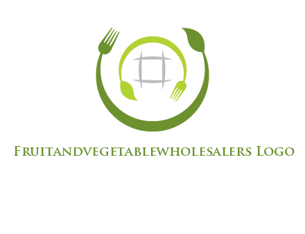 leaf and fork logo