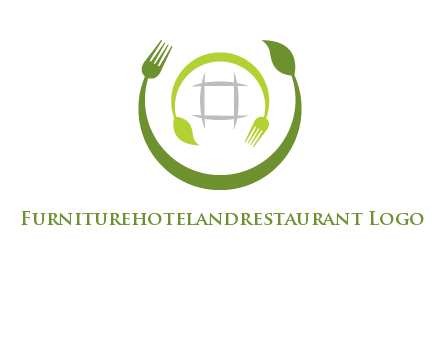 leaf and fork logo